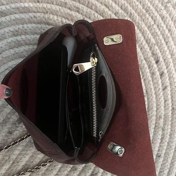 Mulberry Small Lily Flap Bag Oxblood EUC authentic Made in England - Picture 14 of 15